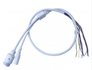 Network port with POE power cable